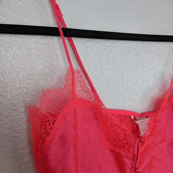 Victoria's Secret Bight Pink Lace Crop Lingerie - Picture 7 of 16